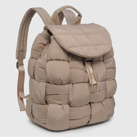 Anthropologie Sol and Selena Perception Woven Nylon Backpack - Picture 5 of 7